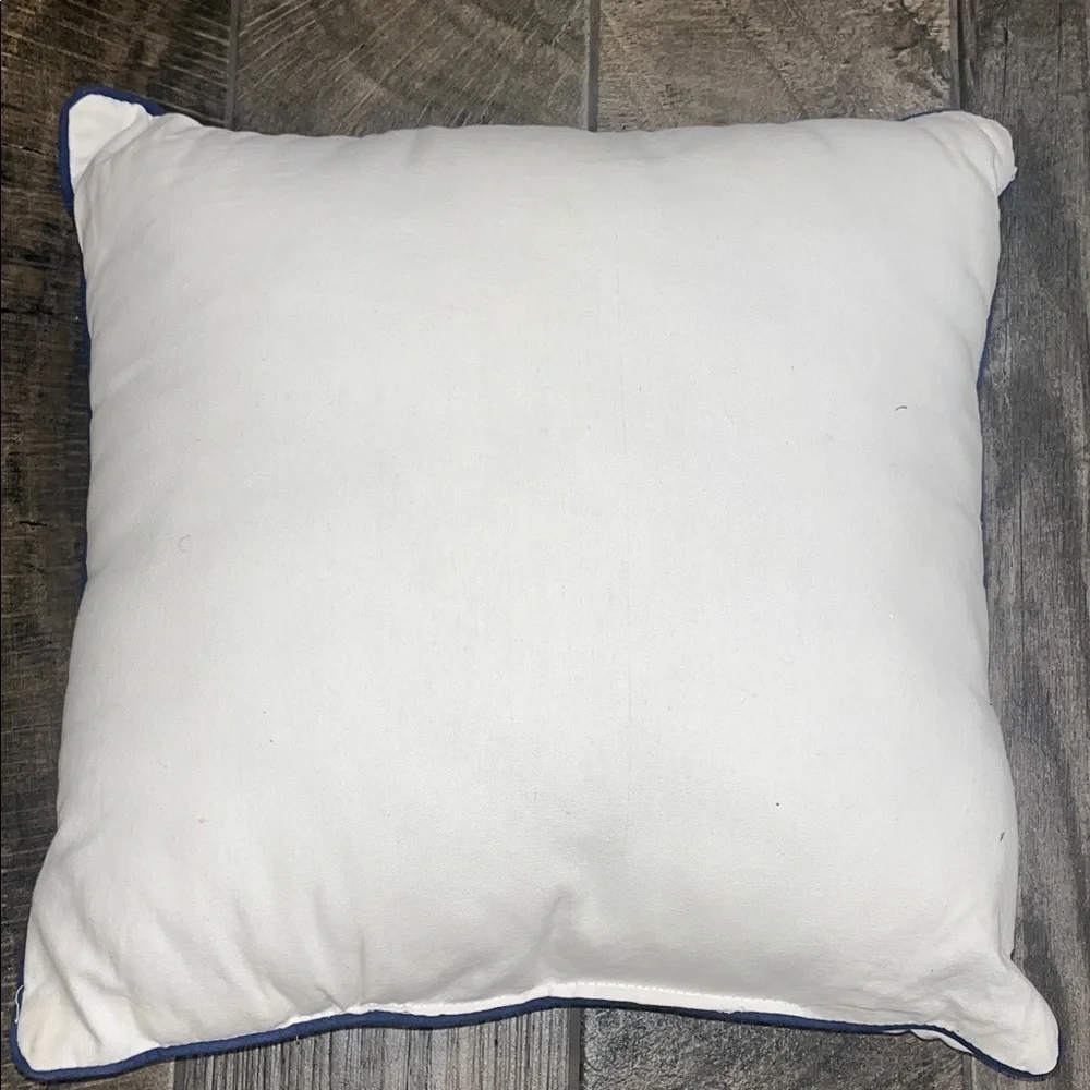 Paris Embroidered pillow with Eiffel Tower Design 18”x18”